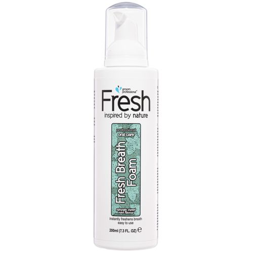 Groom Professional Fresh Breath Foam 200ml - miętowy preparat do higieny jamy ustnej psa, odświeża oddech