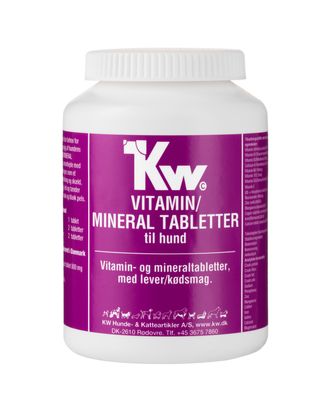 KW Vitamin / Mineral Tabletter 250tbl. - zestaw witamin i minerałów dla psa, o smaku wątróbki