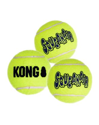 KONG SqueakAir Tennis Ball S (5cm) 3szt. - piłka tenisowa z piszczałką, aport dla małego psa