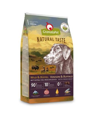GranataPet Natural TasteVenison & Bufallo - bezzbożowa karma dla psa seniora, dziczyzna i bawół