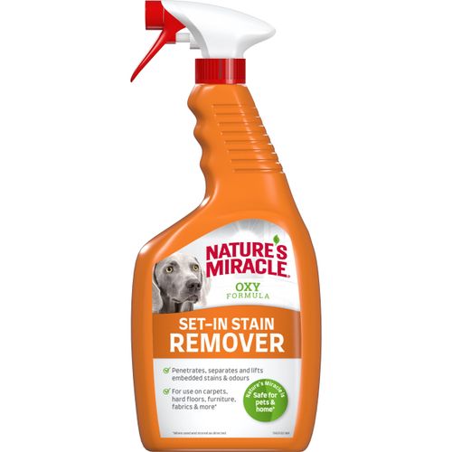Nature's Miracle Set-In Stain Remover Dog 709ml - środek do usuwania starych plam po moczu i odchodach psa, oxy formuła