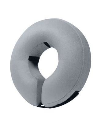 Bencmate Inflatable Collar Grey - pluszowy, dmuchany kołnierz dla psa i kota, szary