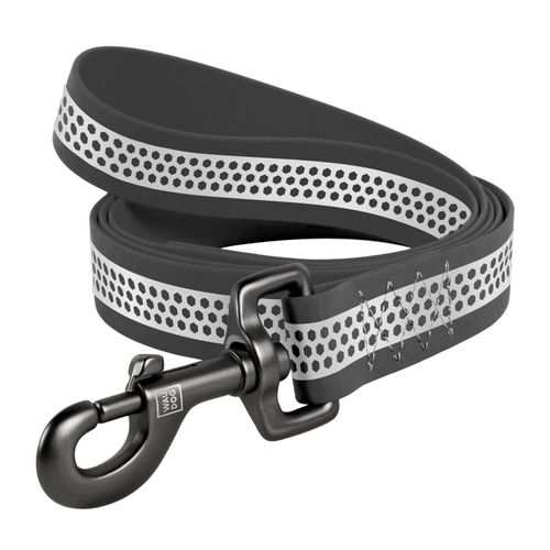 Waudog Waterproof Reflective Dog Leash Gray - wodoodporna i odblaskowa smycz dla psa