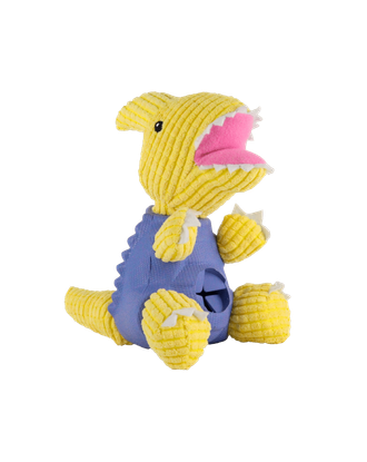 Dashi Parry Dino Toy - zabawka dla psa, dinozaur z otworem na smakołyki, niebiesko-żółty