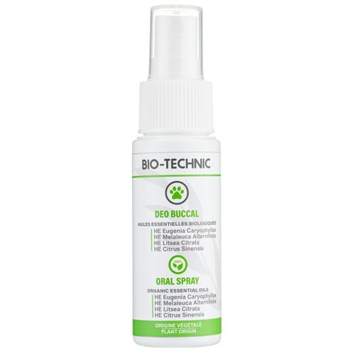 Diamex Bio-Technic Deo Buccal Oral Spray - naturalny preparat do higieny jamy ustnej psa, niewymagający szczotkowania