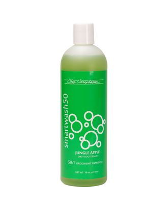 Chris Christensen Smart Wash Jungle Apple Shampoo - szampon głęboko oczyszczający dla psów i kotów, o zapachu jabłka, ananasa i lasu deszczowego, koncentrat 1:50 - 473ml