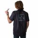 Tikima Lavezzi Shirt Black - rozpinana bluza groomerska z krótkim rękawem, z haftem na plecach, czarna