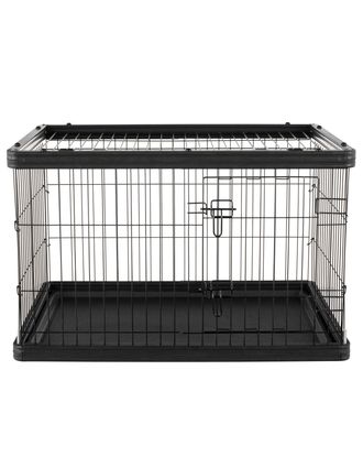 Flamingo Kennel Pasy Black 97,5x69,5x66,5cm - klatka kennelowa
