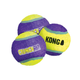 KONG CrunchAir Balls 3szt. - chrupiące piłki tenisowe dla psa, bez piszczałki