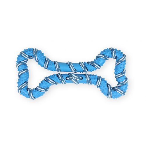 Pet Nova Rope Bone 20cm - gumowa kość dla psa, owinięta sznurem