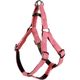 Flamingo Harness Step&Go Delu Red - szelki step in dla psa, z eko-skóry, z podszyciem z neoprenu, czerwone