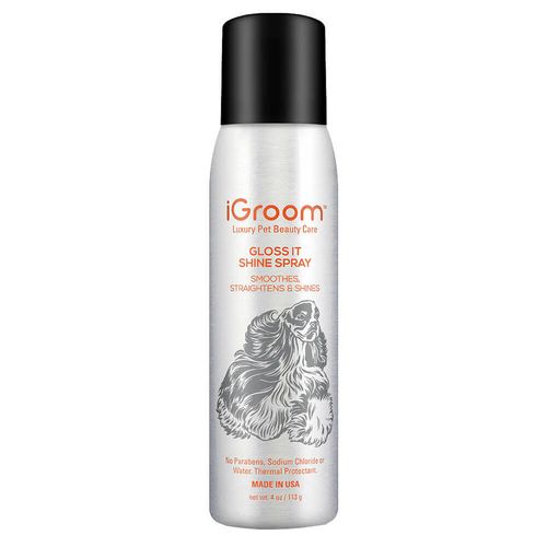 iGroom Straightens & Shines Spray 113g - spray nabłyszczający, wygładzający i prostujący dla psa i kota