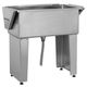 Blovi Free Standing Stainless Steel ECO Tub - wanna groomerska ze stali nierdzewnej, z opuszczanymi ściankami