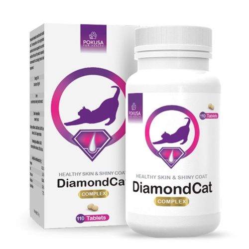 Pokusa DiamondCat 110tbl. - suplement diety poprawiający stan skóry i sierści kota