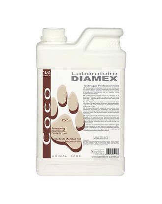 Diamex Coco Shampoo - szampon z olejem kokosowym, do długiej, gęstej sierści, koncentrat 1:8 - 1L