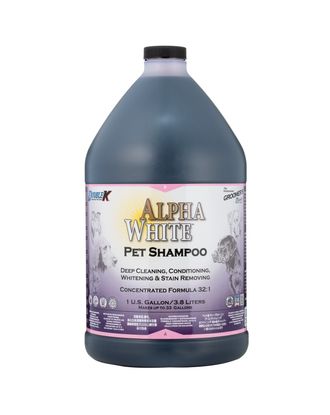 Double K Alpha White Shampoo - szampon wybielający dla białych psów, kotów, koni, koncentrat 1:32 - 3,8L