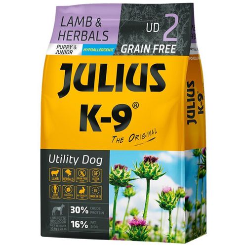Julius K-9 Lamb & Herbals Junior & Puppy - bezzbożowa karma dla szczeniaka, jagnięcina w ziołach