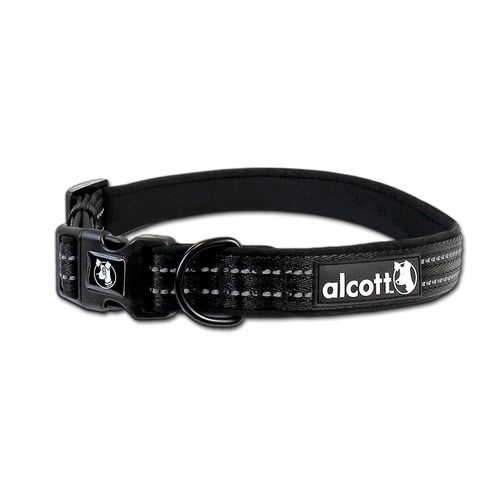 Alcott Adventure Collar Black - odblaskowa obroża dla psa, czarna