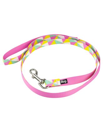 Julius-K9 MoreColor Basic Leash Retro 120cm - smycz taśmowa dla psa, w kolorowe trójkąty