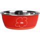 Flamingo Tobias Red Bowl - miska dla psa i kota, z powłoką tablicową do pisania