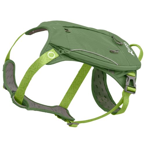 Kurgo Cascade Harness Green - szelki dla psa z plecakiem, zielone