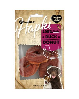 Flamingo Hapki Duck Donut 95g - przysmaki dla psa, pączki z kaczką