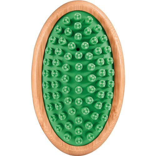 Artero Nature Laika Rubber Brush Green - gumowa szczotka dla psa i kota, z masującymi kulkami
