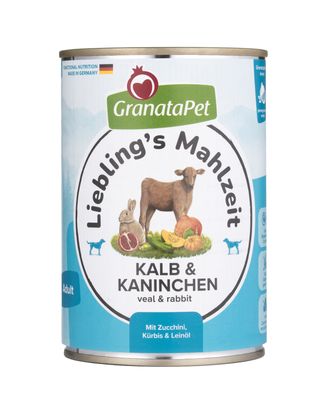 GranataPet Veal & Coney - bezzbożowa mokra karma dla psa, cielęcina i królik