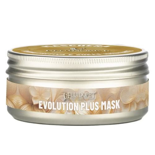FluidoPet Evolution Plus Mask - ekskluzywna, profesjonalna, głęboko odżywcza, nawilżająca maseczka dla ras długowłosych z kwasem hialuronowym, keratyną, olejkiem macadamia, masłem shea