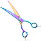 Geib Entree Blue Titan Curved Scissors - wysokiej jakości nożyczki gięte z jednostronnym mikroszlifem i tytanową powłoką