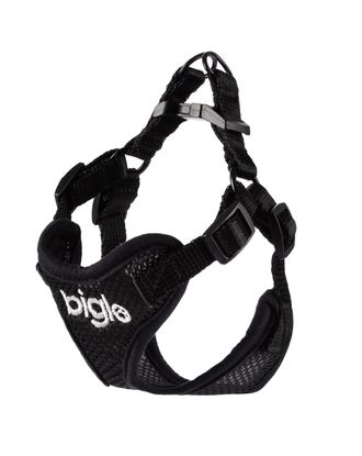 Biglo Air Flow Black - lekkie, przewiewne i bezuciskowe szelki dla psa, czarne
