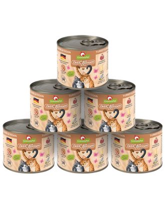 GranataPet DeliCatessen Turkey & Pheasant - bezzbożowa mokra karma dla kota, indyk i bażant - 6x 200g
