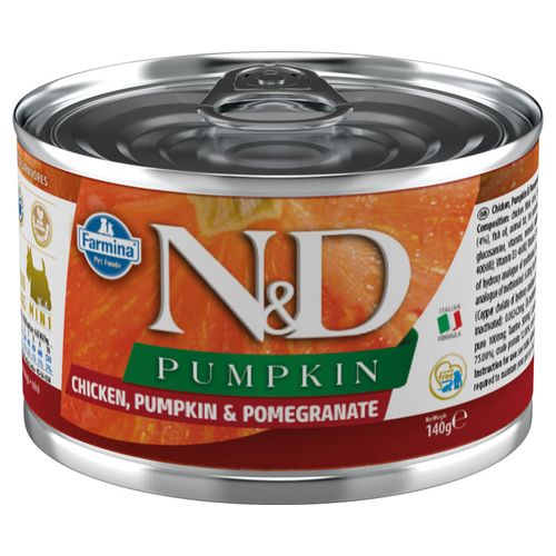 Farmina N&D Chicken, Pumpkin & Pomegranate Adult - bezzbożowa karma dla psów dorosłych, z kurczakiem, dynią i granatem