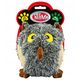 Pet Nova Plush Gray Owl 14cm - pluszowa sowa, zabawka dla psa z piszczałką