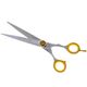 P&W Stiletto Straight Scissors - solidne nożyczki groomerskie proste z łożyskiem kulkowym, ściętymi krawędziami i szerokimi ostrzami