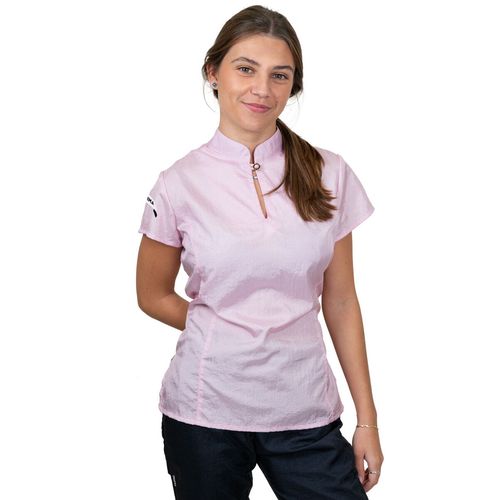 Tikima Serena Shirt Pink - damska bluza groomerska, taliowana, różowa