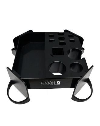 Groom-X Handy Tool Holder Deluxe Black - organizer groomerski, przybornik na akcesoria, mocowany do wysięgnika