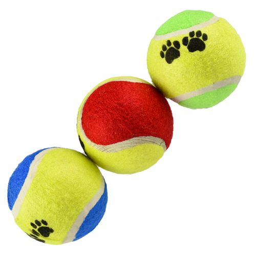 Dog`s Tennis Balls 6cm - zestaw trzech piłek tenisowych dla psa