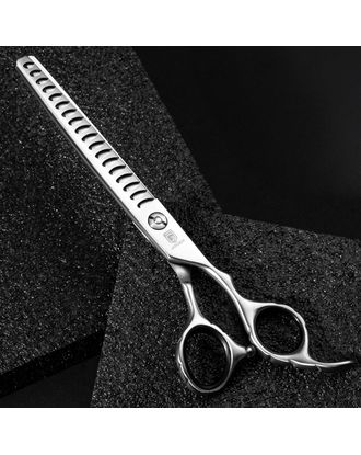 Jargem Grooming Satin Chunker - poręczne degażówki jednostronne z satynowym wykończeniem, 18 ząbków
