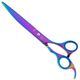 Geib Silver Rainbow Kiss Curved Scissors - wysokiej jakości nożyczki gięte z mikroszlifem i tęczowym wykończeniem