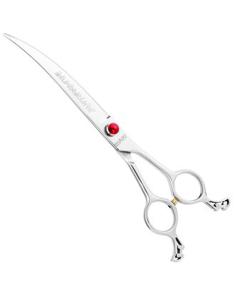 Ehaso Revolution Super Curve Scissor 8" - profesjonalne nożyczki extra gięte (kąt 30°), z najlepszej jakości, twardej stali japońskiej, 19cm
