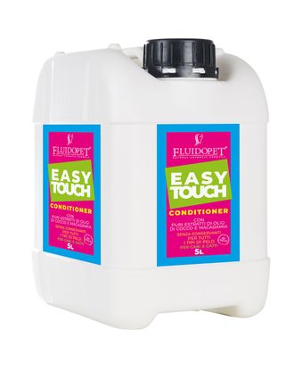 FluidoPet Easy Touch Conditioner - profesjonalna, bardzo wydajna odżywka zmiękczająca sierść, z olejkiem macadamia i kokosowym, dla psów i kotów - 5L