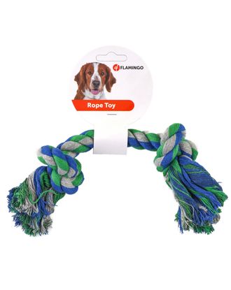 Flamingo Tricolor Rope Toy 30cm - sznurkowy gryzak dla psa 