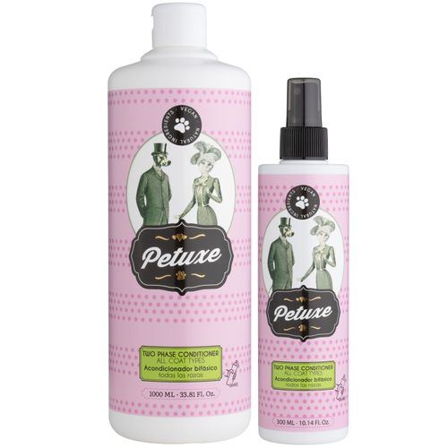 Petuxe Two-Phase Leave in Conditioner - wegańska, dwufazowa odżywka do każdego typu sierści, nawilżająca, ułatwiająca rozczesywanie