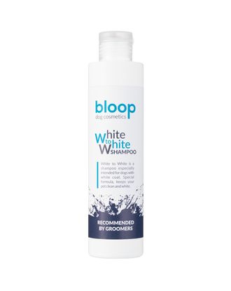 Bloop White to White Shampoo - szampon do białej i jasnej sierści z kolagenem i keratyną, koncentrat 1:10