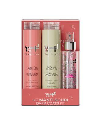 Yuup! Dark Coats Set - zestaw kosmetyków do pielęgnacji ciemnej sierści psa i kota