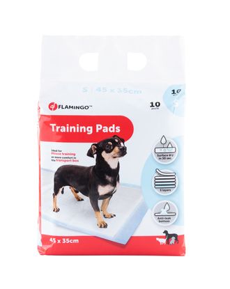 Flamingo Training Pads S (45x35cm) - podkłady dla psa do nauki czystości, 5-warstwowe - 10szt.