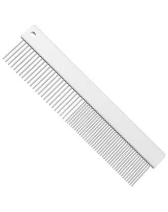 KW Smart Double Comb Large - duży grzebień metalowy 16cm, mieszany rozstaw ząbków
