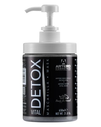 Artero Detox Vital Mask 650ml - maska oczyszczająca z węglem aktywnym, dla psów i kotów
