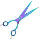 Geib Entree Blue Titan Left Scissors 8" - wysokiej jakości nożyczki z jednostronnym mikroszlifem i tytanową powłoką, leworęczne